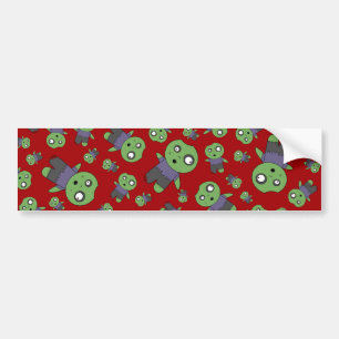 Pegatina Para Coche Zombis rojos