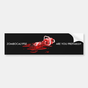Pegatina Para Coche ¿ZOMBOCALYPSE, LE PREPARAN? bumpersticker