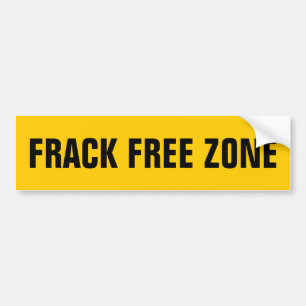 PEGATINA PARA COCHE ZONA FRANCA DE FRACK