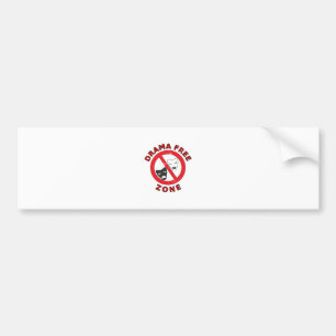 Pegatina Para Coche Zona libre de dramas