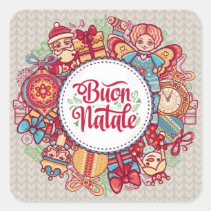 PEGATINA PARA DECIR **MEROSOS NAVIDAD** "ESTILO IT