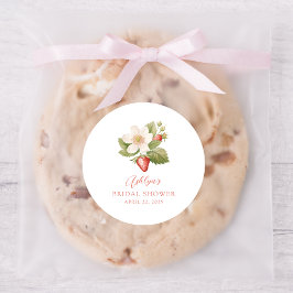 Pegatina para Despedida de Soltera de Fresa Roja D