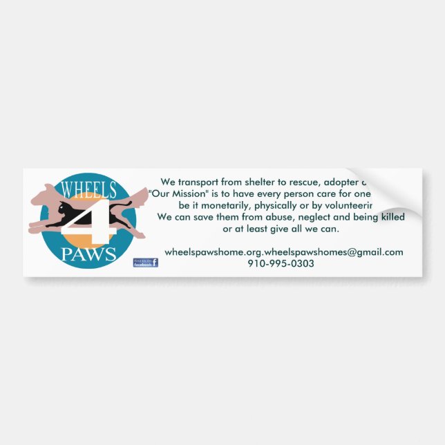 Pegatina para el parachoques (Frente)