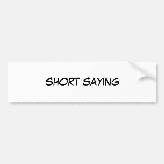 Pegatina para el parachoques (Frente)