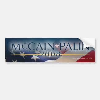 Pegatina para el parachoques 2008 de McCain Palin