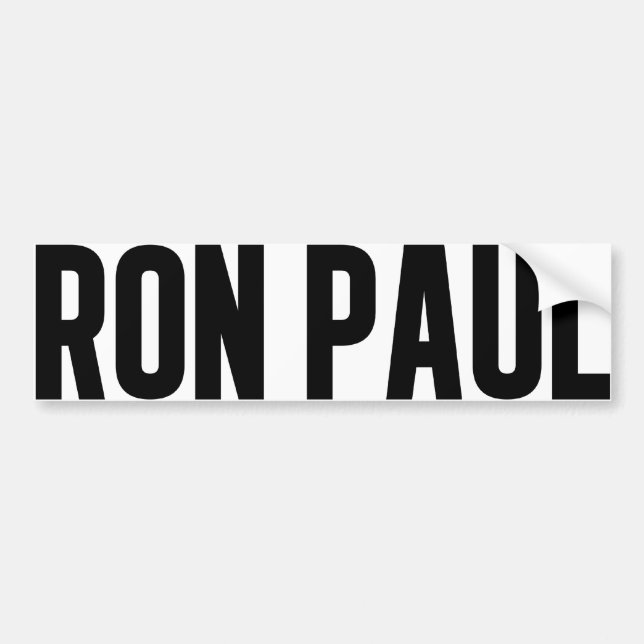 Pegatina para el parachoques 2012 de Ron Paul (Frente)