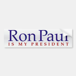Pegatina para el parachoques 2012 de Ron Paul