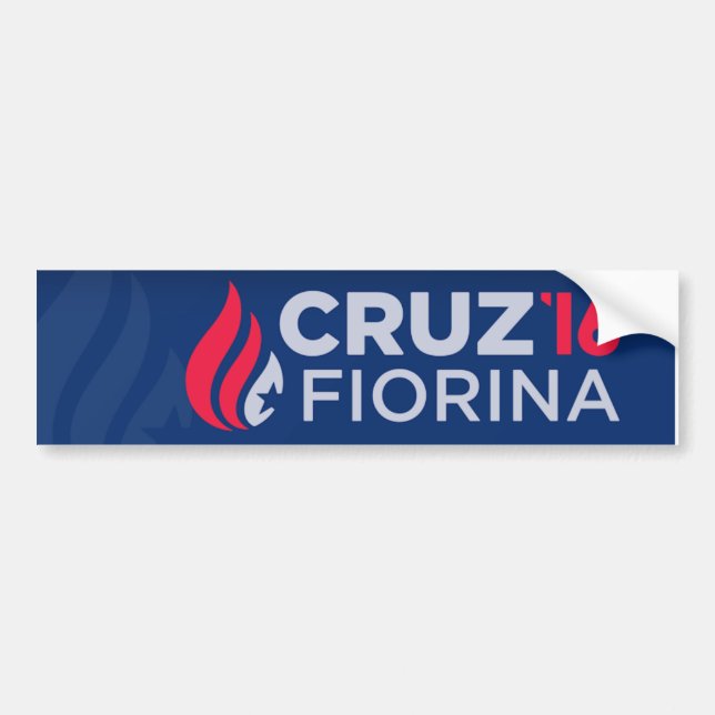 Pegatina para el parachoques 2016 de Cruz/Fiorina (Frente)