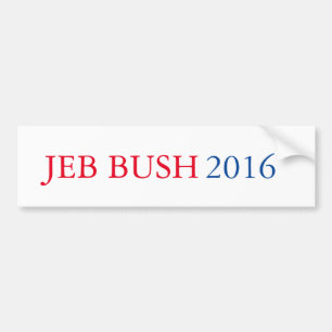 Pegatina para el parachoques 2016 de Jeb Bush