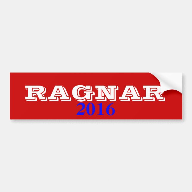 Pegatina para el parachoques 2016 de Ragnar (Frente)