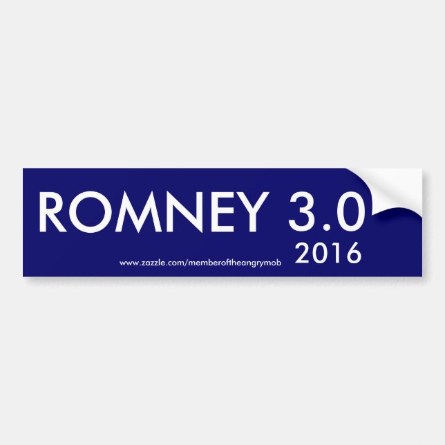 Pegatina para el parachoques 2016 de ROMNEY (Frente)