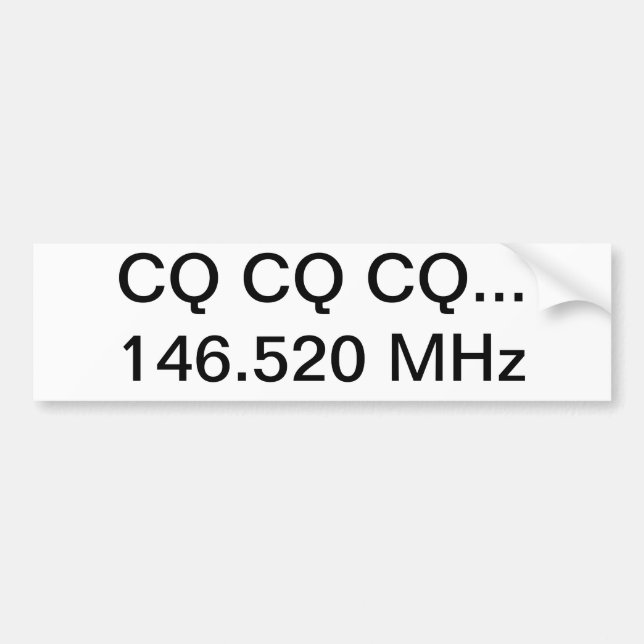 Pegatina para el parachoques a una cara nacional (Frente)