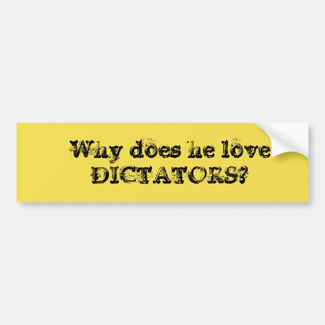 PEGATINA PARA EL PARACHOQUES ANTI DEL TRIUNFO (Frente)