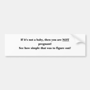 Pegatina para el parachoques antiabortista