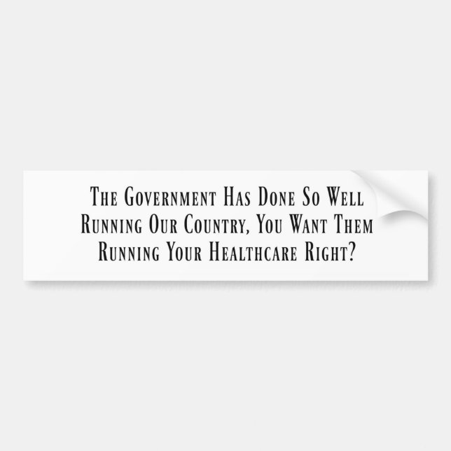 Pegatina para el parachoques antigubernamental de (Frente)