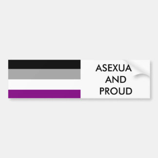 Pegatina para el parachoques asexual 1 del orgullo