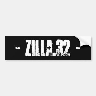 Pegatina para el parachoques básica Zilla.32