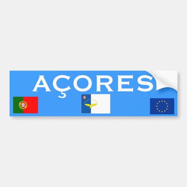 Pegatina para el parachoques de Azores Islands* (Frente)