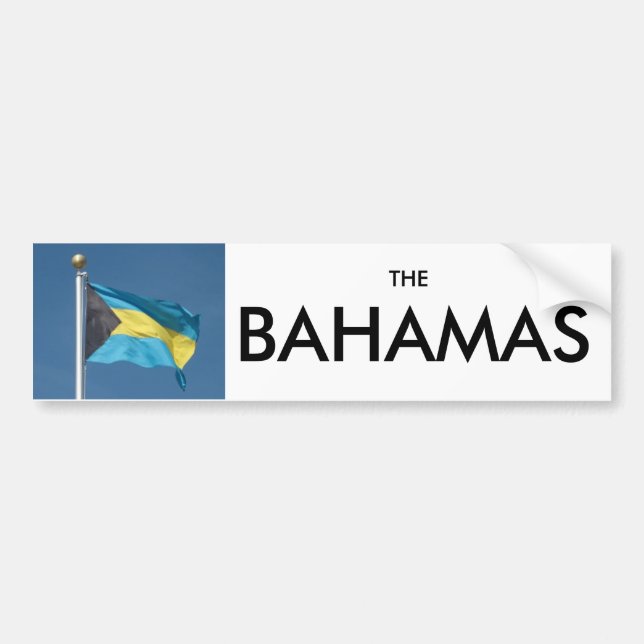 Pegatina para el parachoques de Bahamas (Frente)