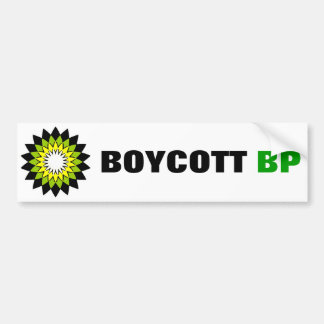 Pegatina para el parachoques de BP del BOICOTEO
