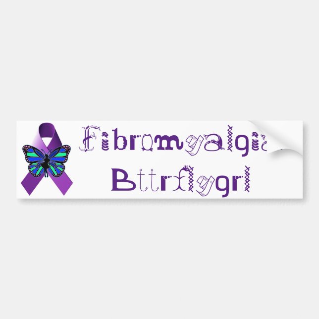 Pegatina para el parachoques de Bttrflygrl del (Frente)