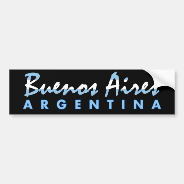 Pegatina para el parachoques de Buenos Aires (Frente)