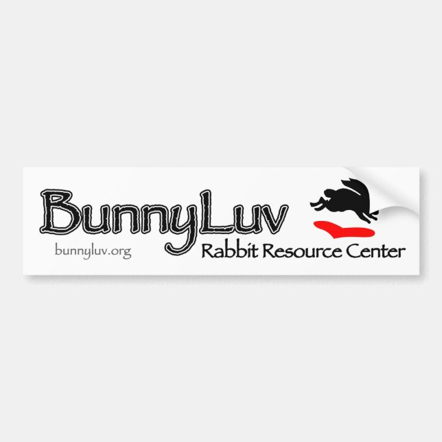 Pegatina para el parachoques de BunnyLuv (Frente)