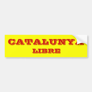 Pegatina para el parachoques de Catalunya* Libre