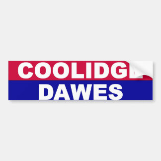 Pegatina para el parachoques de Coolidge-Dawes