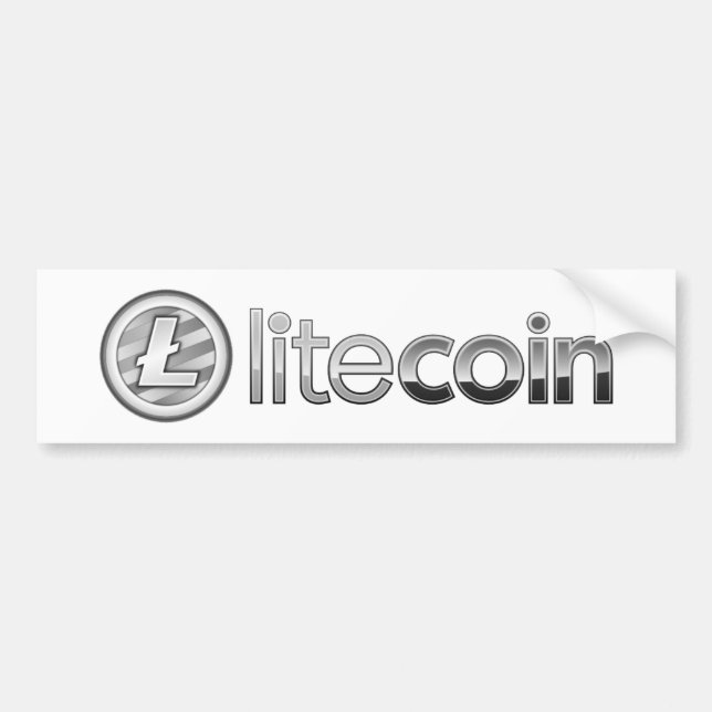Pegatina para el parachoques de Cryptocurrency del (Frente)