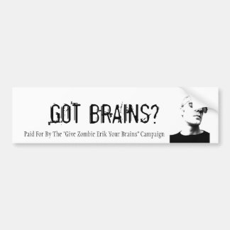 Pegatina para el parachoques de Erik del zombi