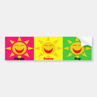 Pegatina para el parachoques de HappySunnyDay