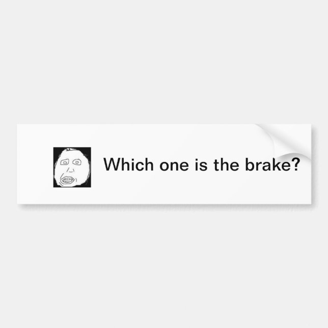 Pegatina para el parachoques de Herp Derp (Frente)