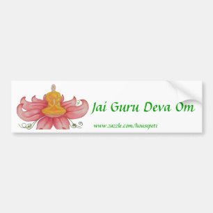 Pegatina para el parachoques de Jai Guru Deva OM