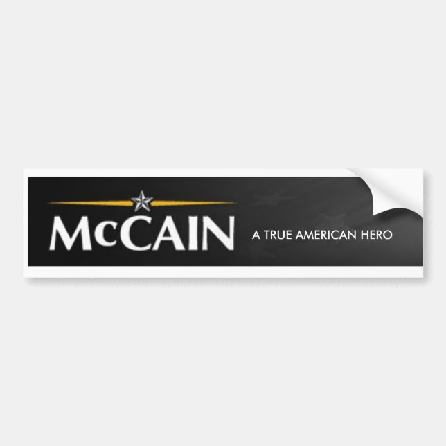 Pegatina para el parachoques de JOHN MCCAIN (Frente)