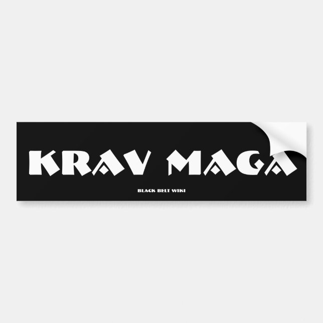 Pegatina para el parachoques de Krav Maga (Frente)