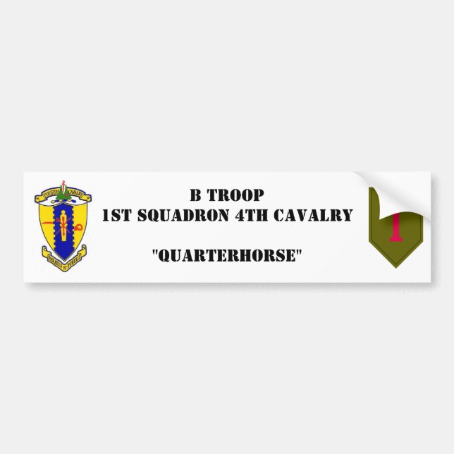 Pegatina para el parachoques de la B-Tropa (Frente)