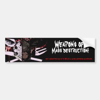 Pegatina para el parachoques de la destrucción