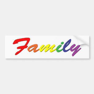 Pegatina para el parachoques de la familia del