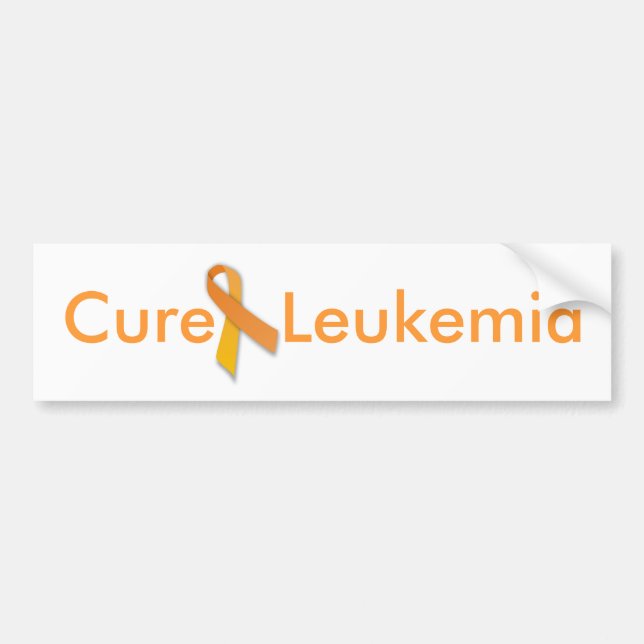 Pegatina para el parachoques de la leucemia de la (Frente)
