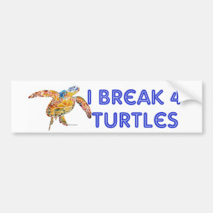 Pegatina para el parachoques de la tortuga