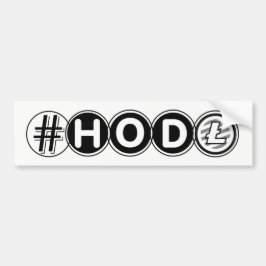 Pegatina para el parachoques de Litecoin del #HODL