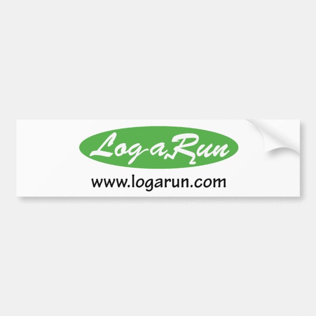 pegatina para el parachoques de Logarun.com (Frente)