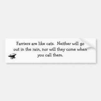 Pegatina para el parachoques de los herradores y