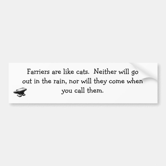 Pegatina para el parachoques de los herradores y (Frente)