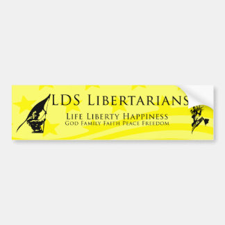 Pegatina para el parachoques de los libertarios de