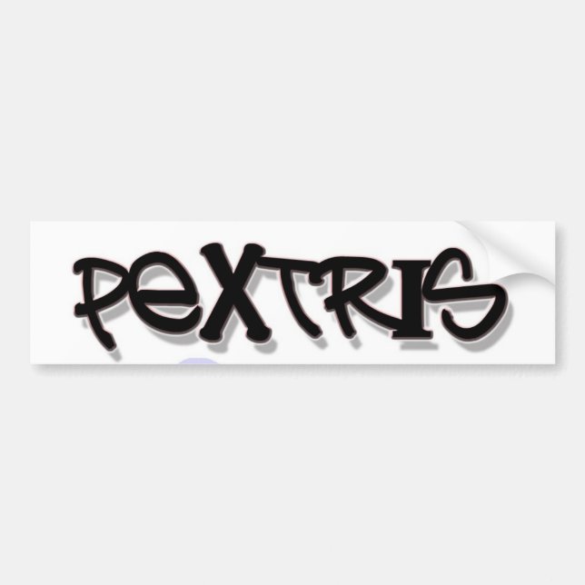 pegatina para el parachoques de los pextris (Frente)