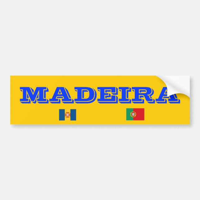 Pegatina para el parachoques de Madeira* (Frente)