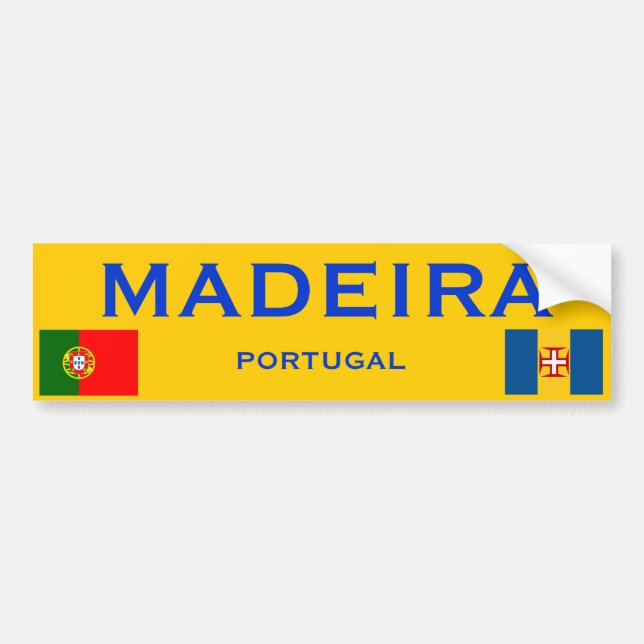 Pegatina para el parachoques de Madeira* (Frente)