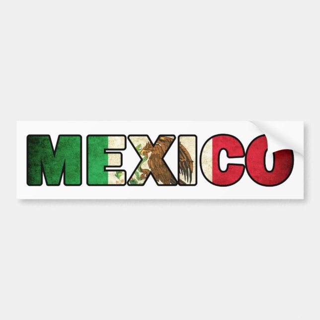 Pegatina para el parachoques de México (Frente)